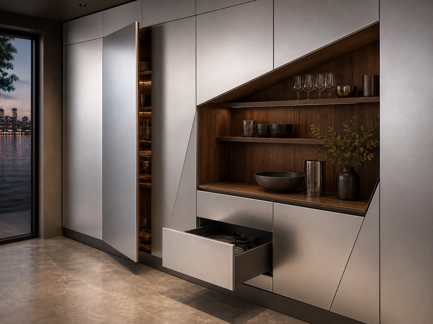 K05 Architectural Modern butler pantry direction