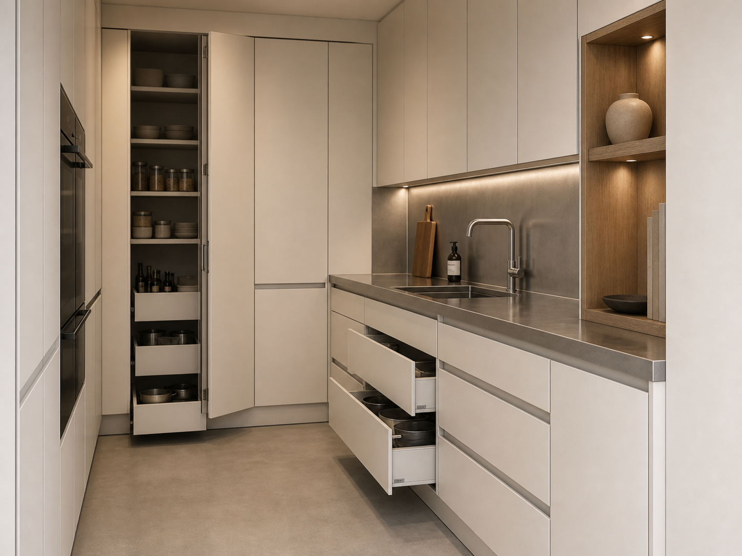 K01 Light Architectural Minimal pantries design direction