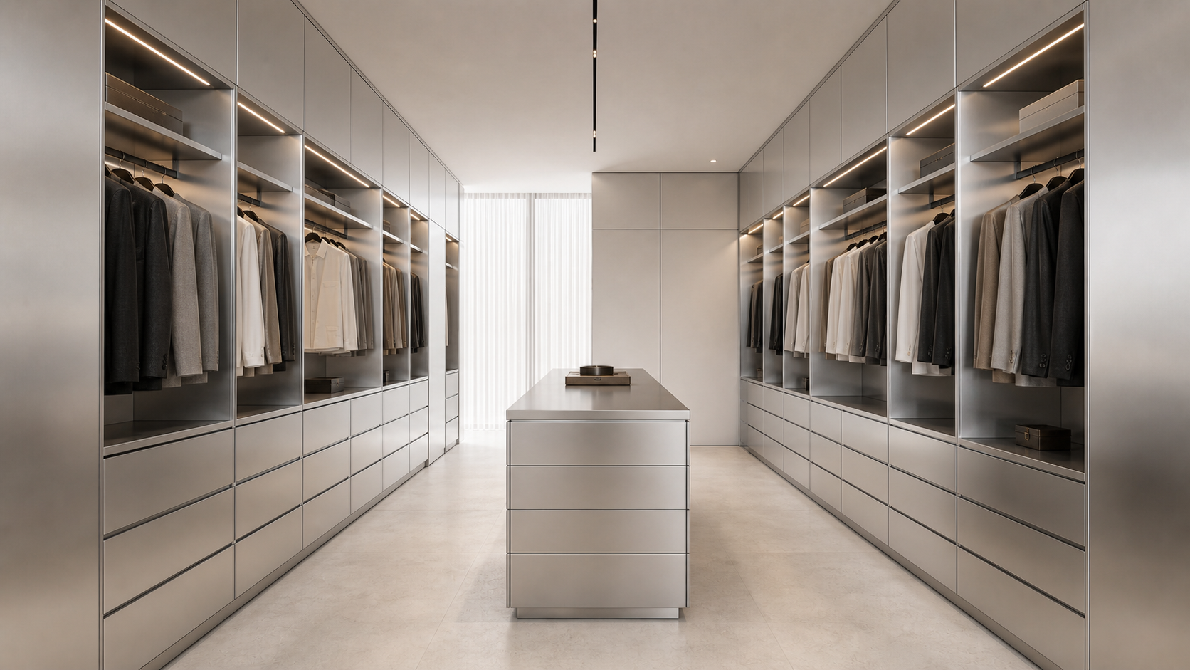 K01 Light Architectural Minimal wardrobes design direction