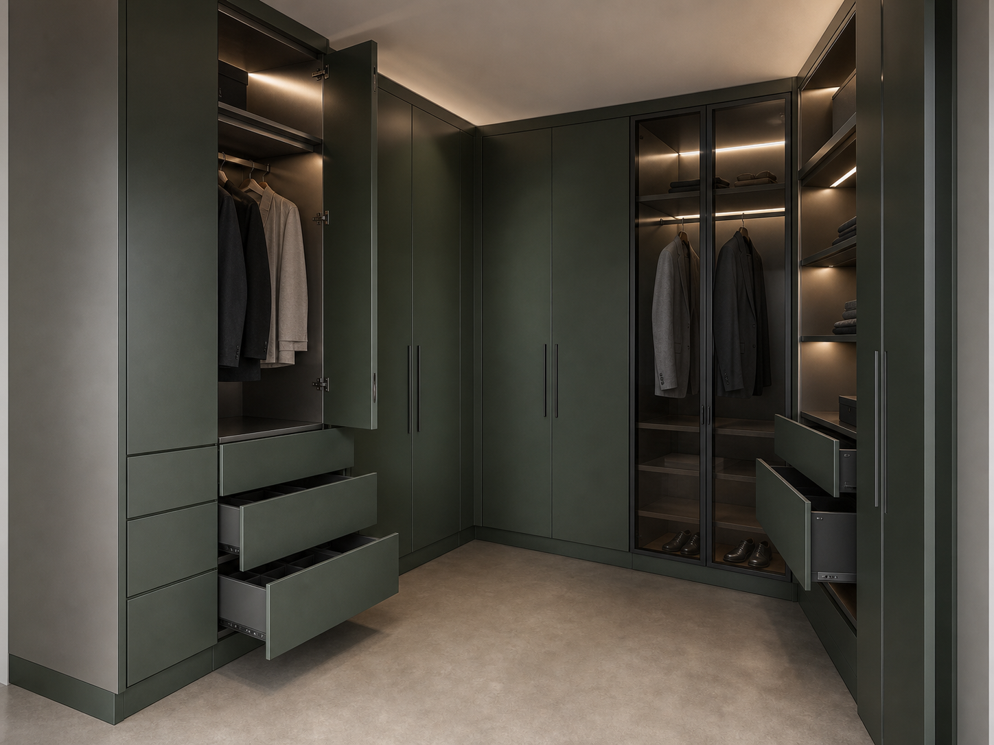 K03 Premium Contemporary wardrobes design direction