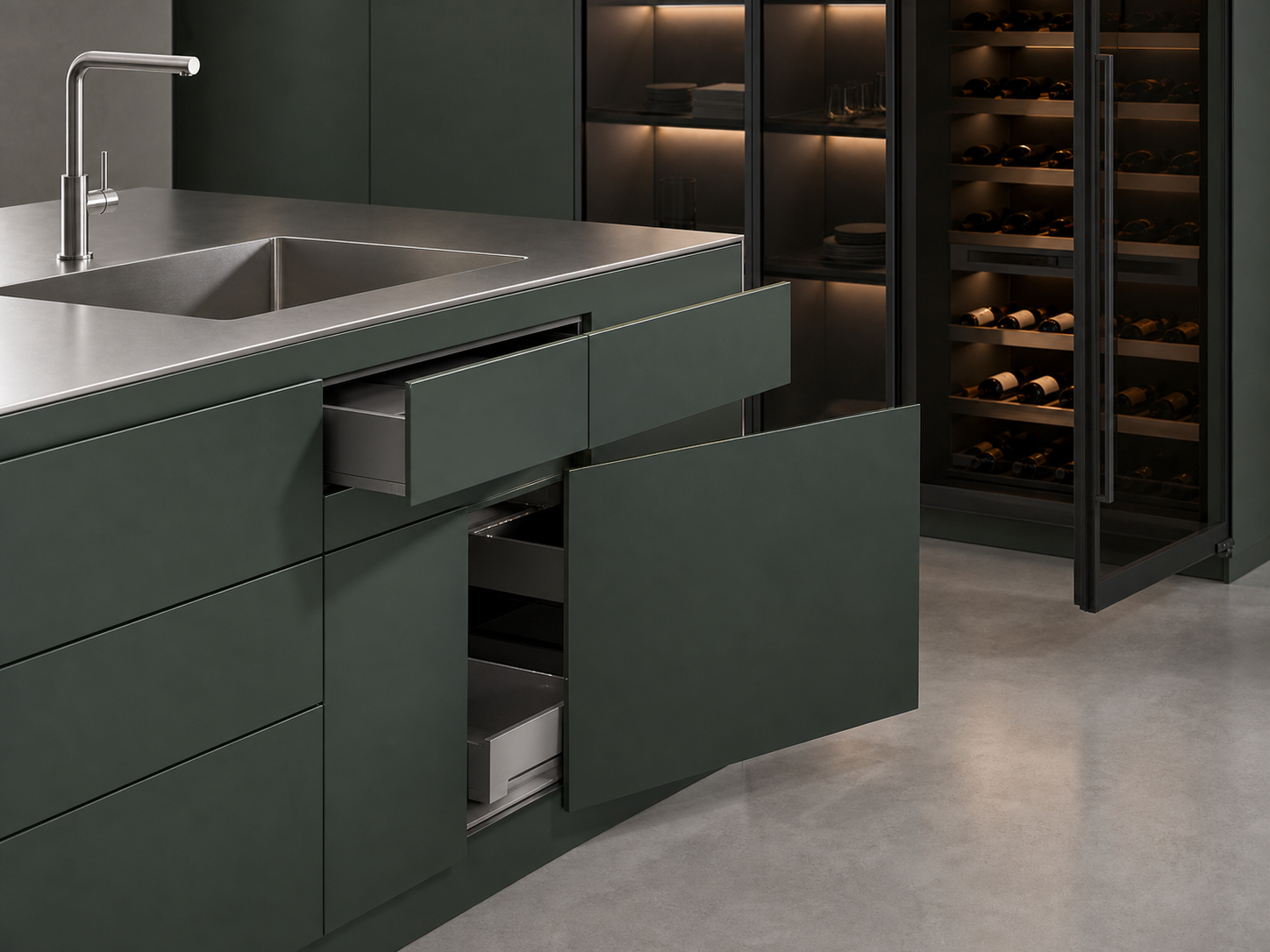K03 Wine Cabinet in the Premium Contemporary direction
