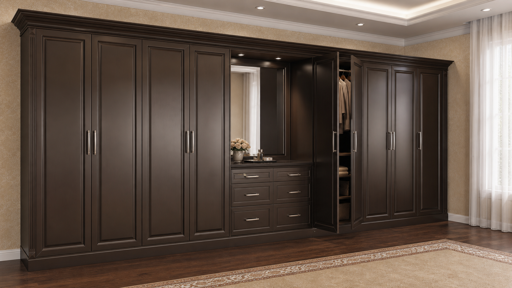K06 Master Wardrobe in the Heritage Country Luxury direction