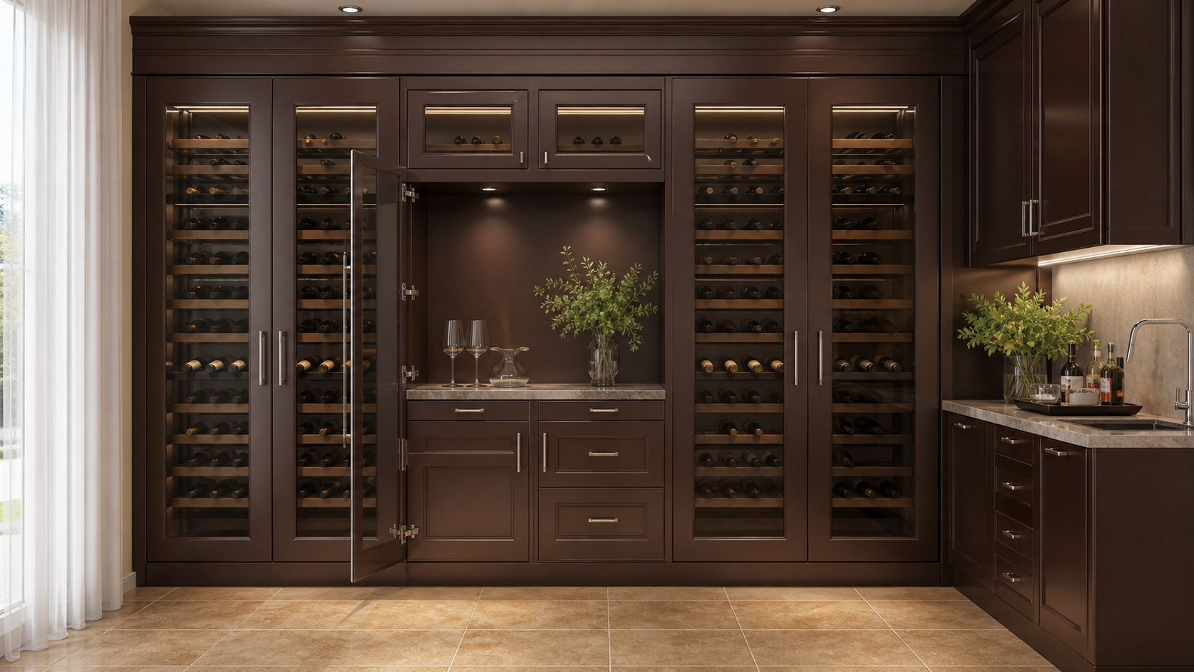 K06 Wine Cabinet in the Heritage Country Luxury direction