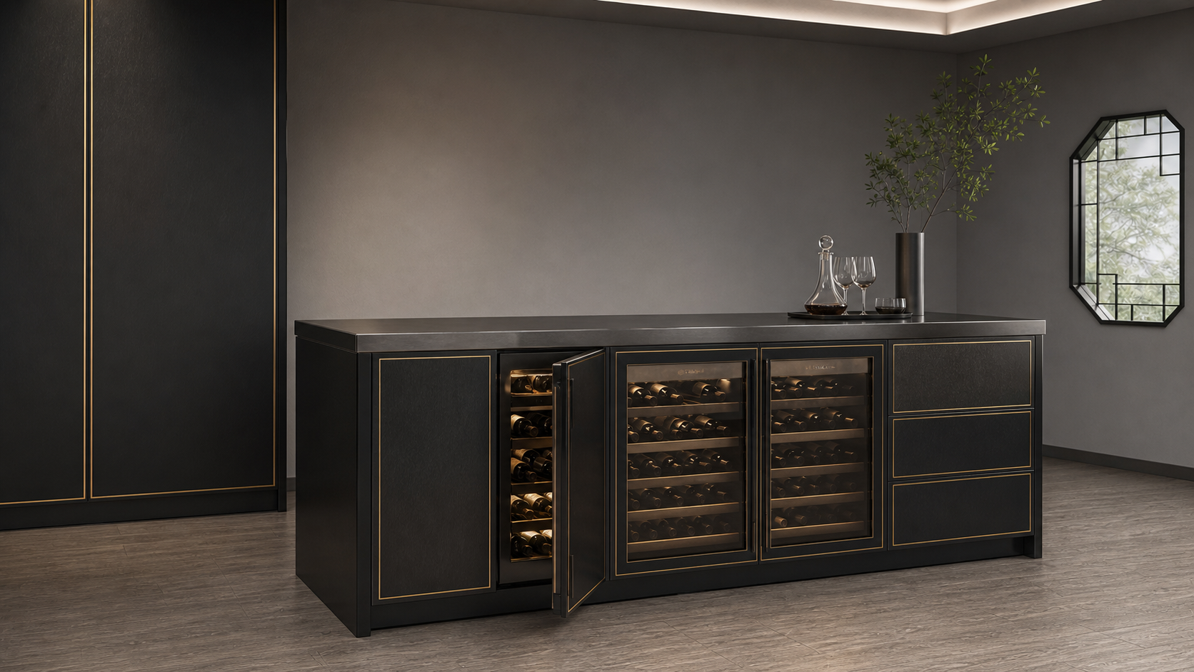 K08 Wine Cabinet in the Contemporary Luxury direction